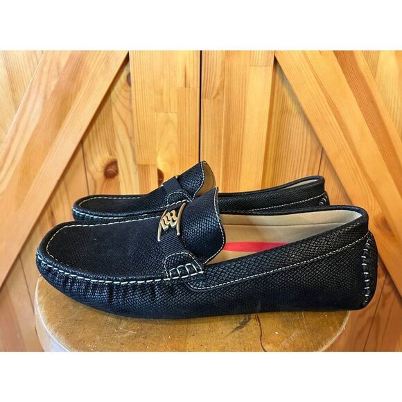 Rocawear Mens Black Snake Skin Dwight Loafers Size 10.5 - Picture 3 of 8